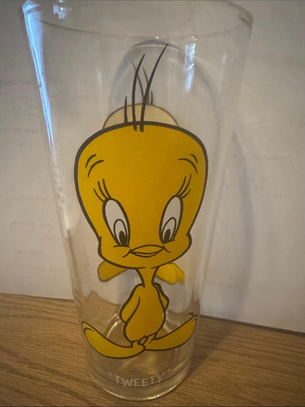 Vintage Pepsi collectors glasses. Tweety & Bugs Bunny Cartoon - Picture 3 of 4
